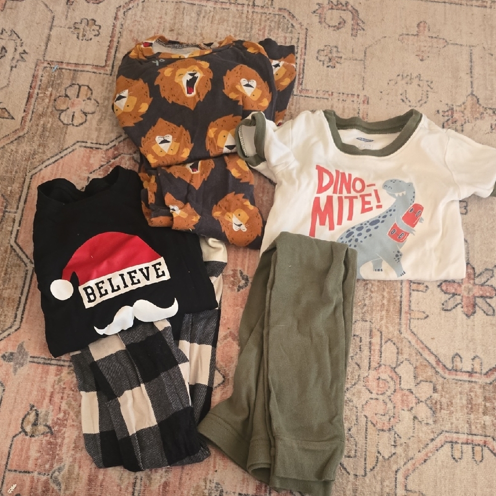 Toddler Boy 5T Snug Fit Pajamas BUNDLE